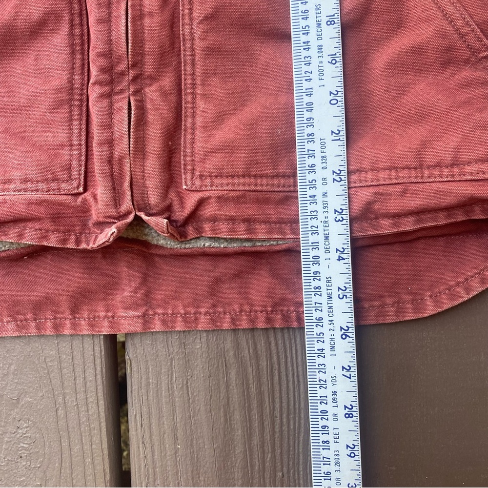 Carhartt Women’s Sherpa Lined Vest Vintage Rose Size Medium WV001 VRS RARE, EUC - Picture 3 of 12